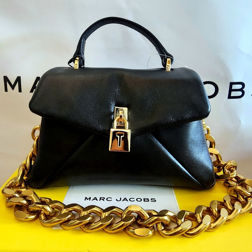 Ted baker soft black leather pillow puffy padded mini satchel shoulder crossbody